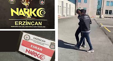 Erzincan'da uyuşturucu ticaretinden 1 kişi tutuklandı