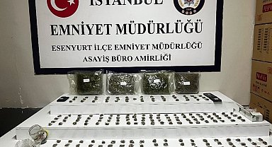 Esenyurt'ta uyuşturucu baskını: 2 kilogram 461 gram marijuana ele geçirdi