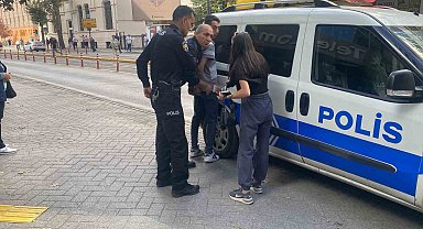 Eşi gözaltına alınan kadın çılgına döndü