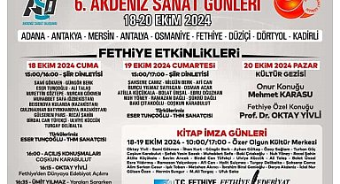 Fethiye'de 6. Akdeniz Sanat Günleri başlıyor
