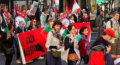 Fransa'da binlerce kişiden Gazze ve Lübnan'a saldıran İsrail'e protesto