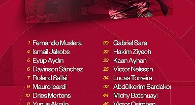 Galatasaray'ın, Antalyaspor maçı kamp kadrosu belli oldu