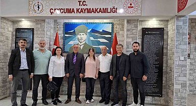 Gazetecilerden Ayhan Alagöz'e ziyaret