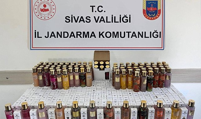 Gemerek'te 1.7 milyon liralık kaçak parfüm operasyonu