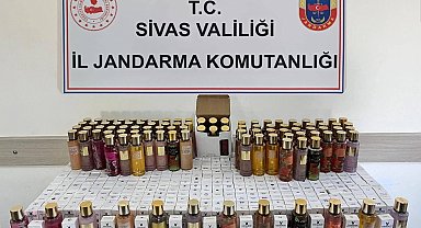 Gemerek'te 1.7 milyon liralık kaçak parfüm operasyonu