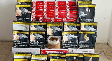 Germencik'te 227 bin bandrolsüz tütün ele geçirildi