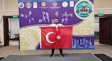 Görme Engelliler Halter Şampiyonasında Şimşek dünya ikincisi oldu