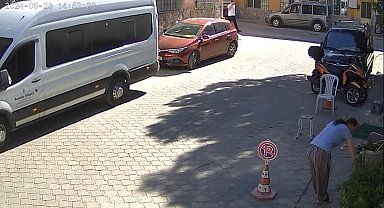 Gözüne kestirdiği çiçeği kökleriyle götürdü