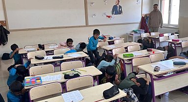 Günebakan İlkokulunda deprem tatbikatı yapıldı