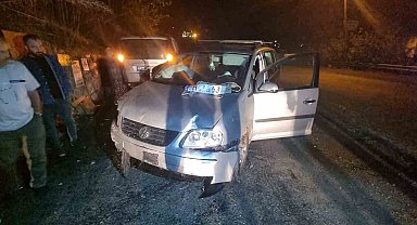 Gurbetten geldiği köyüne 2 kilometre kala kaza yaptı