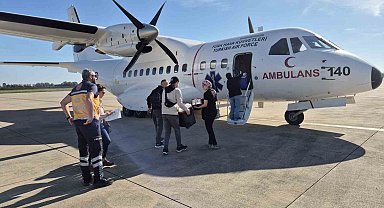Hava Kuvvetlerine ait ambulans uçak organ nakli bekleyen hasta için havalandı