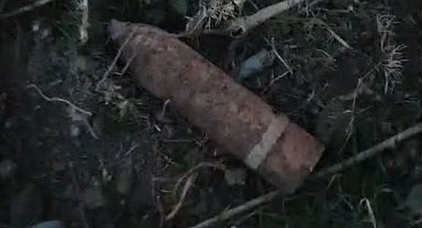 Haymana'da 103 yıllık patlamamış top mermisi bulundu