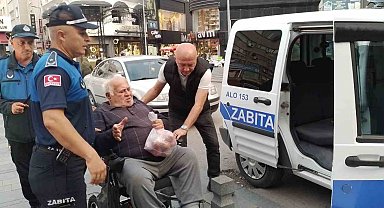 İlkadım'da zabıta ekiplerinden gönüllere dokunan hareket