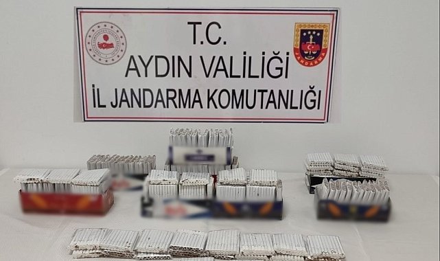 Jandarma ekipleri 2 bin 620 adet içi tütün dolu makaron ele geçirdi