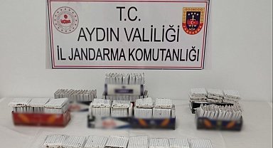 Jandarma ekipleri 2 bin 620 adet içi tütün dolu makaron ele geçirdi