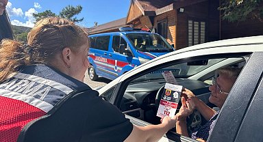 Jandarma kadına şiddete dikkat çekti