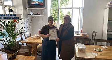 Kadın girişimciye kadın Belediye Başkanından destek