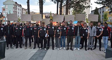 Kadına şiddete tepki gösterdiler