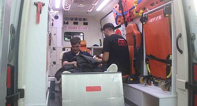 Kafa travmasıyla oyundan çıktı, hastaneye duş aldıktan sonra gitti