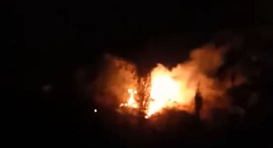 Kahramanmaraş'ta bahçe yangını