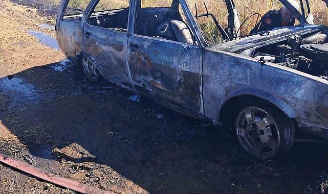 Kahramanmaraş'ta otomobil yangını