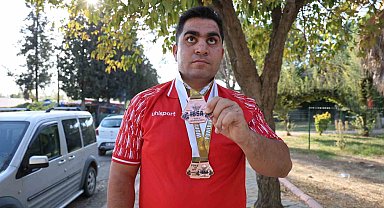 Kahramanmaraşlı görme engelli sporcu, halterde dünya üçüncüsü oldu