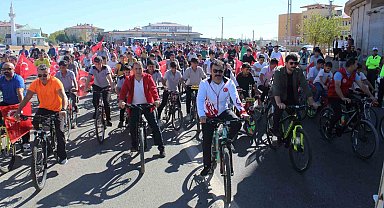 Kahta'da Avrupa Spor Haftası kapsamında bisiklet etkinliği düzenlendi