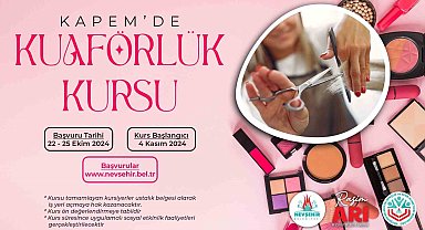 KAPEM'de kuaförlük kursu açılacak