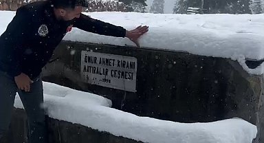 Karabük'te kar kalınlığı 20 santimetreyi aştı