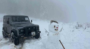 Karabük'ün yüksek kesimlerinde kar kalınlığı 50 santimetreyi buldu