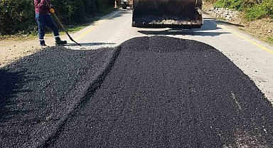 Karadere hasanağa köyünde yollar kışa hazır