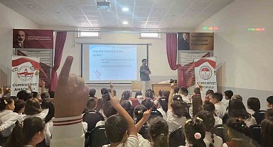 Karapınar'da ilkokul öğrencilerine ağış diş sağlığı eğitimi