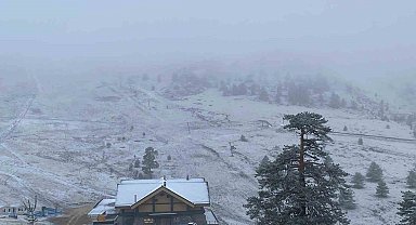 Kartalkaya beyaz örtüyle kaplandı