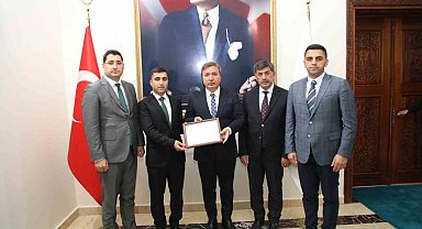 Kaymakam Adayı Saka'ya başarı belgesi