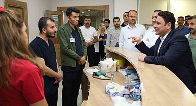 Kaymakam Şahin, acil servisi ziyaret etti