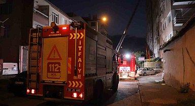 Kayseri'de otelin çatı katında yangın