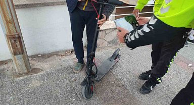 Keşan'da elektrikli scooterdan düşen 15 yaşındaki çocuk yaralandı
