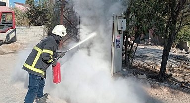 Kırıkhan'da trafo yangını