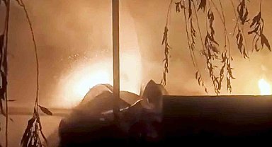 Kırıkkale'de bağ evi alev alev yandı