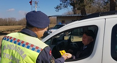 Kırklareli'de dron destekli trafik denetimi