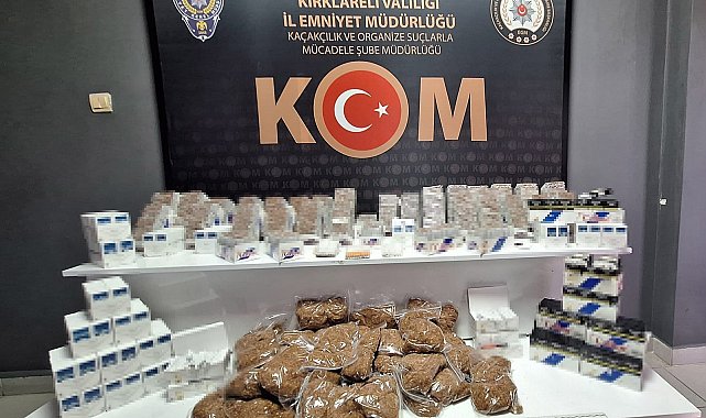 Kırklareli'nde kaçakçılık operasyonu: 3 gözaltı