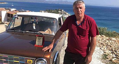 Klasik otomobiliyle birincilik ödülünü kazandı, Datça'ya döndü