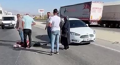 Konya'da otomobil ile motosiklet çarpıştı: 1 yaralı