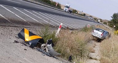 Konya'da trafik kazası: 2 yaralı