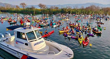 Köyceğiz kano festivalinde jandarma bot timi görev yaptı