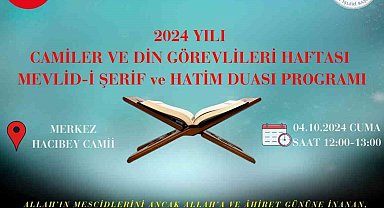 Köyceğiz'de mevlid programı yapılacak