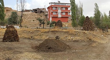 Köyleri doğal gazı: Tezek