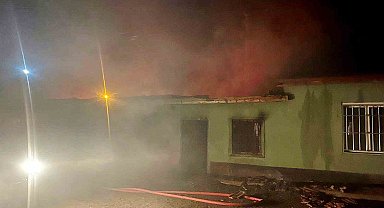 Kulu'da evin müştemilatında yangın