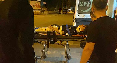 Kural ihlali yapan elektrikli bisiklete otomobil çarptı: 1 yaralı