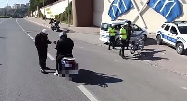 Kural ihlali yapan motosiklet sürücülerine ceza kesildi